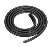 YOKIVE Rubber U Channel Edge Trim, Door Seal Strip EPDM U Shape Weather Stripping Fit Edge 1.6mm | Metal Edge Guard Protector Great for Car Doors, Sheet Metal (Black, 1.5m)