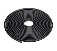 YOKIVE Rubber U Channel Edge Trim, Door Seal Strip U Shape Weather Stripping Fit Edge 3.2mm | Metal Edge Guard Protector Great for Car Doors, Sheet Metal (Black, 6m)