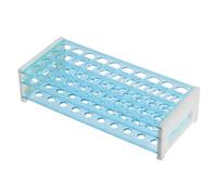 YOKIVE Tube Rack, Polypropylene Test Tube Rack Holder | Great for 15-18mm Lab Test Tube(Blue, 40-Sockets)