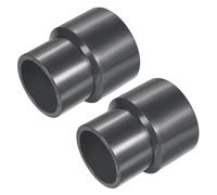 YOKIVE UPVC Reducer Fitting, Straight Adapter Connector Connect Pipe Socket Schedule 80, Great for Bathroom, Kitchen, Sink (Gray, 2" x 1-1/2")