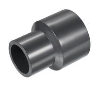 YOKIVE UPVC Reducer Fitting, Straight Adapter Connector Connect Pipe Socket Schedule 80, Great for Bathroom, Kitchen, Sink (Gray, 1-1/2" x 1")