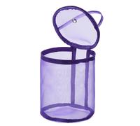 YOKIVE Yarn Storage Bag, Crochet Bag Portable Knitting Bag Organizer with Port and Handle Strap, Great for Crocheting (13cm x 30cm, Purple)