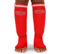 Yokkao Muay Thai Boxing Shin Guards RED Cotton, Size M