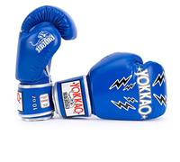 YOKKAO Muay Thai Lace Up Stadium Gloves - Blue - 12oz