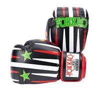 YOKKAO Muay Thai Redgammon Boxing Gloves - Black - 10oz