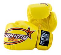 YOKKAO Muay Thai Vertical Boxing Glove - Yellow - 12oz