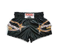 YOKKAO Muay Thai Vertical Carbonfit Black Boxing Shorts - L