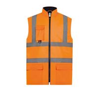 Yoko Adults Unisex Hi-Vis Padded Bodywarmer