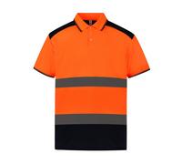 Yoko Adults Unisex Two Tone Short Sleeve Polo Shirt PC3958