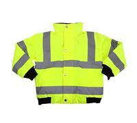 Yoko Childrens/Kids Unisex Hi-Vis Bomber Jacket (10-12) (Hi-Vis Yellow)