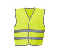 Yoko Hi-Vis Childrens/Kids Reflective Border Waistcoat (M) (Yellow)