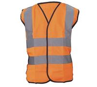 Yoko Hi-Vis Childrens Unisex Waistcoat / Jacket (10-12) (Hi Vis Orange)