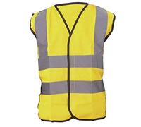 Yoko Hi-Vis Childrens Unisex Waistcoat / Jacket (7-9) (Hi-Vis Yellow)