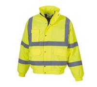 Yoko Hi-Vis Classic Bomber Jacket Waterproof Storm Flap Pockets