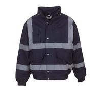 Yoko Hi-Vis Classic Bomber Jacket Waterproof Storm Flap Pockets