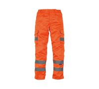Yoko Hi-vis polycotton cargo trousers with kneepad pockets (HV018T/3M)