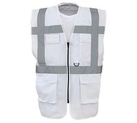 Yoko Hi-VIS Premium Executive/Manager Waistcoat/Jacket (3XL) (White)