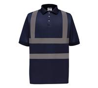 Yoko Hi-Vis Short Sleeve Polo Reflective Bands EN ISO20471 Class 3 UK