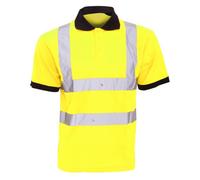 Yoko Hi-Vis Short Sleeve Polo Shirt / Mens Workwear
