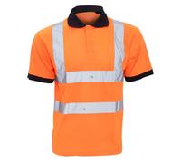 Yoko Hi-Vis Short Sleeve Polo Shirt / Mens Workwear (Pack Of 2)