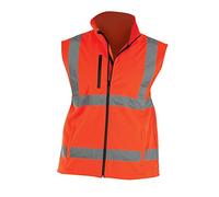 Yoko Hi Vis Softshell Bodywarmer Colour=Hi Vis Orange Size=L