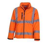 Yoko Hi-Vis Softshell Jacket Colour=Hi Vis Orange Size=M
