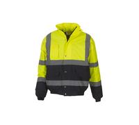 Yoko Hi-vis two-tone bomber jacket (HVP218) - Mens, 100% Polyester