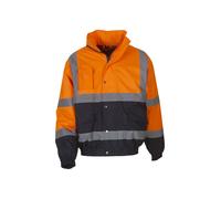 Yoko Hi-vis two-tone bomber jacket (HVP218) - Mens, 100% Polyester