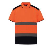 Yoko Hi-Vis Two-Tone Polo Shirt ENISO 20471 Class 2 Railway Certified