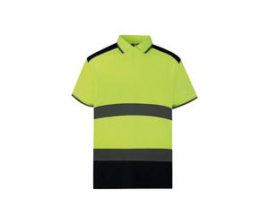 Yoko Hi-vis two-tone polo shirt (HVJ220) - Mens, 100% Polyester