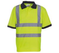 Yoko HVJ210-3M Mens(Unisex) Hi-vis short sleeve polo shirt