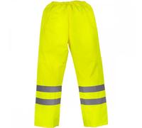 Yoko HVS461 Hi-Vis Waterproof Contractor Trousers Hi-Vis Yellow - Size 3XL