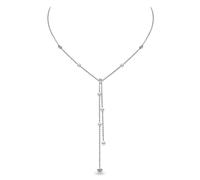 Yoko London 18kt white gold diamond pearl Trend necklace - Silver OS