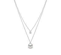 Yoko London 18kt white gold Starlight pearl and diamond necklace - Silver One Size