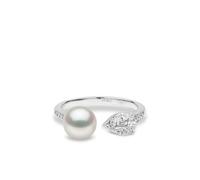 Yoko London 18kt white gold Starlight pearl and diamond ring - Silver 54