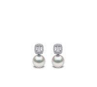 Yoko London 18kt white gold Starlight south sea pearl and diamond earrings - Silver One Size