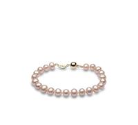 Yoko London 18kt yellow gold Classic 7mm pink freshwater pearl bracelet One Size