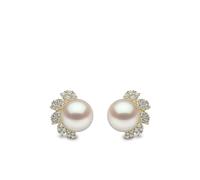 Yoko London 18kt yellow gold diamond pearl Trend stud earrings OS
