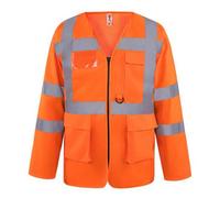 Yoko Mens Executive Hi-Vis Long Sleeve Safety Waistcoat