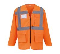 Yoko Mens Executive Hi-Vis Long-Sleeved Waistcoat