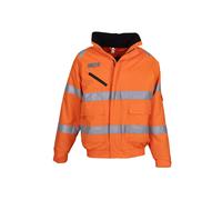 Yoko Men's Fontaine Flight Jacket in Orange | Size: Small Yoko Orange S