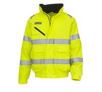 Yoko Men's Fontaine Flight Jacket in Yellow | Size: 3XL Yoko Yellow 3XL