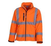 Yoko Mens Hi-Vis Softshell Jacket (Pack Of 2)