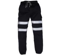 Yoko Mens Hi Visibility Reflective Work Jogging Bottoms RW5257