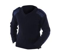 Yoko Men's V-Neck NATO Security Sweater Workwear in Navy | Size: 2XL Yoko Navy 2XL