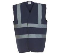 YOKO Enhanced Vis Waistcoat S Navy
