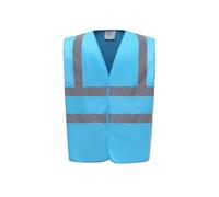 Yoko Men's Yk001/Hvw100 Hi Vis 2 Band and Braces Waistcoat - Sapphire, X-Large