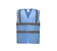 YOKO Enhanced Vis Waistcoat 2XL Sky Blue