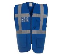 Yoko Men's Yk002/Hvw801 Multi-Functional Executive Hi-Vis Waistcoat - Royal, Medium