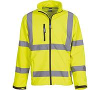 Yoko Men's Yk040/Hvk09 Hi Vis Softshell Jacket - Yellow, Medium